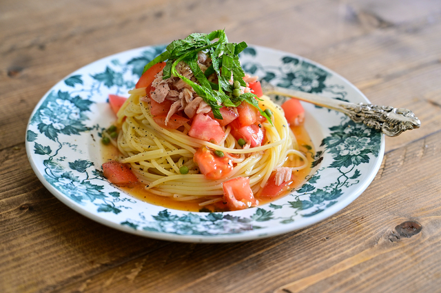 トマトの冷製パスタ